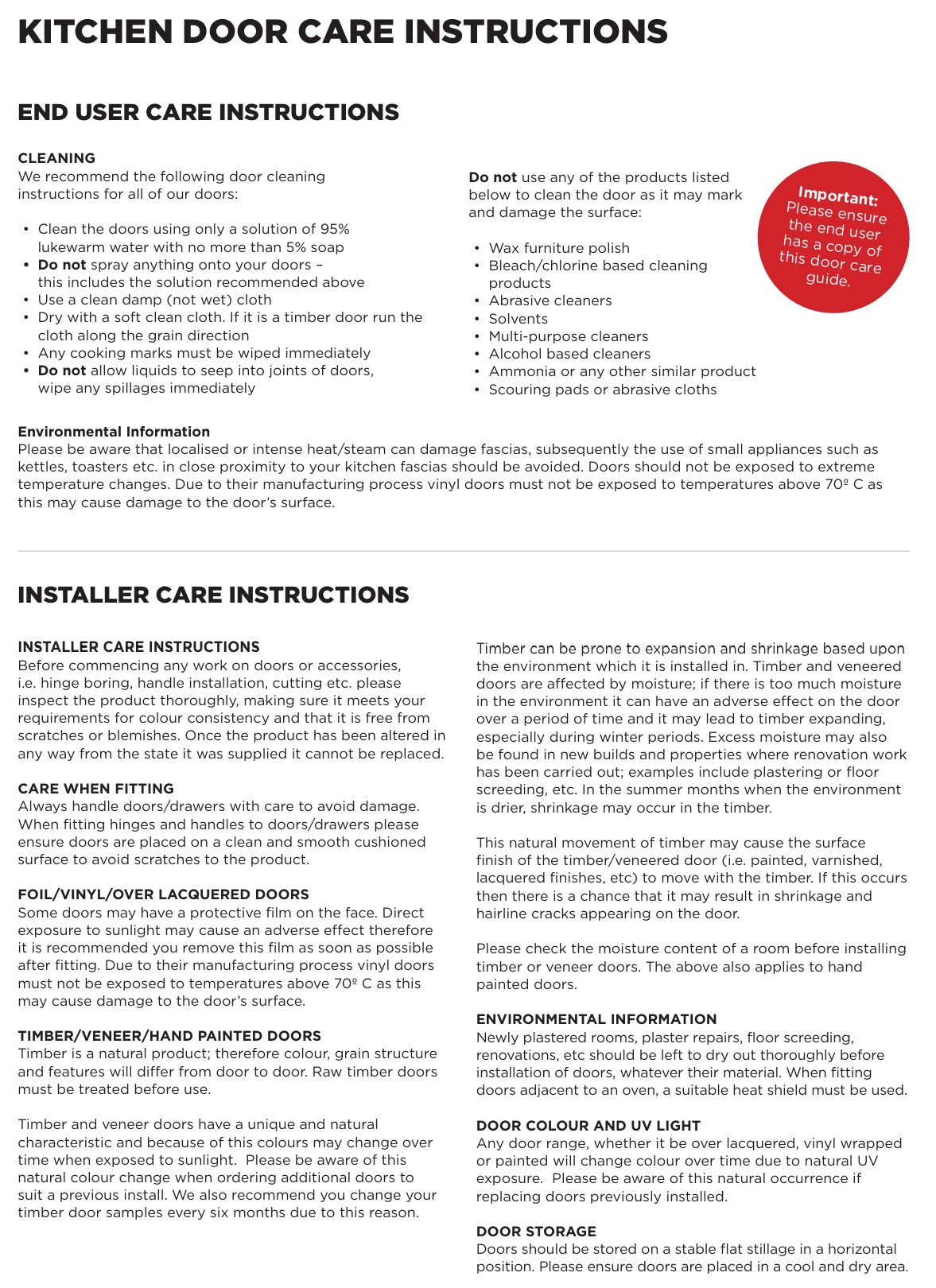 Harrogate Ivory Painted Shaker Kitchen Doors - The Kitchen Door Company