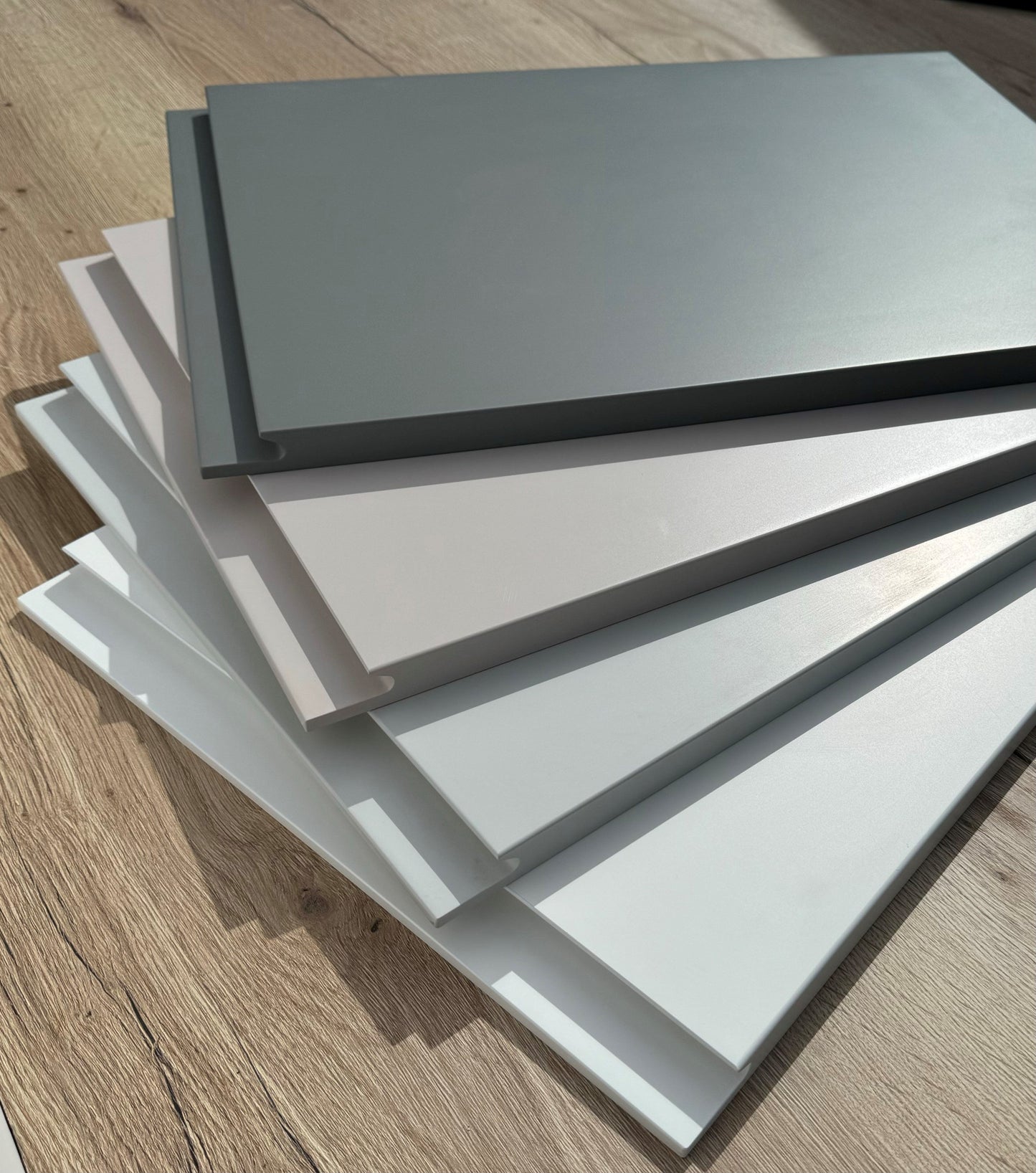 Levana Light Grey Matt Kitchen Drawer Fronts - The Kitchen Door Company
