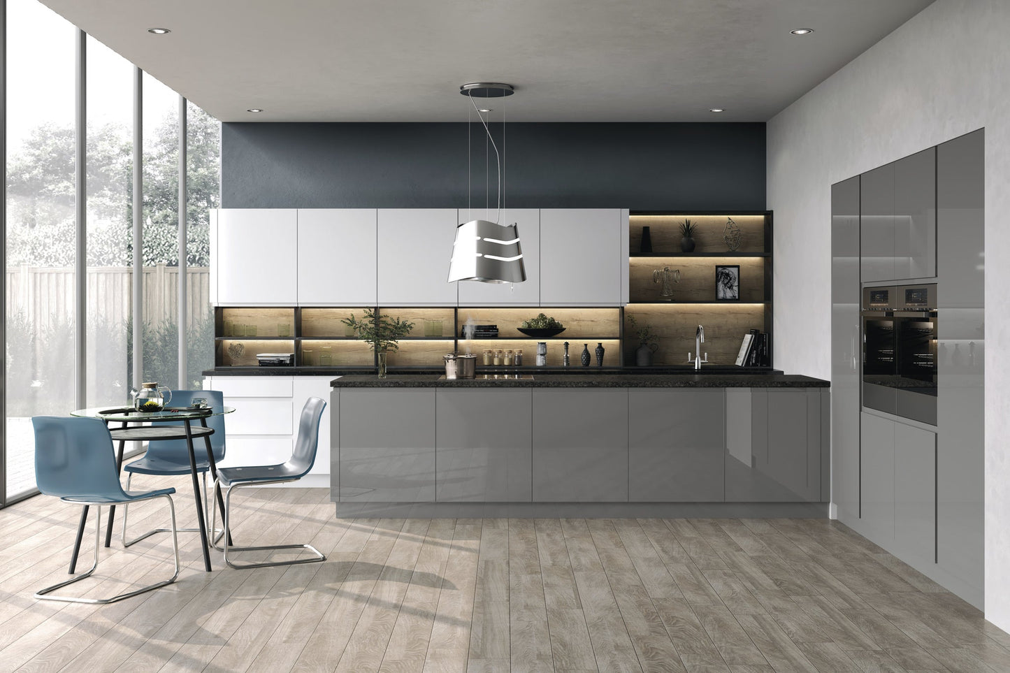 Levana Dust Grey Gloss Kitchen Finishing Components - The Kitchen Door Company