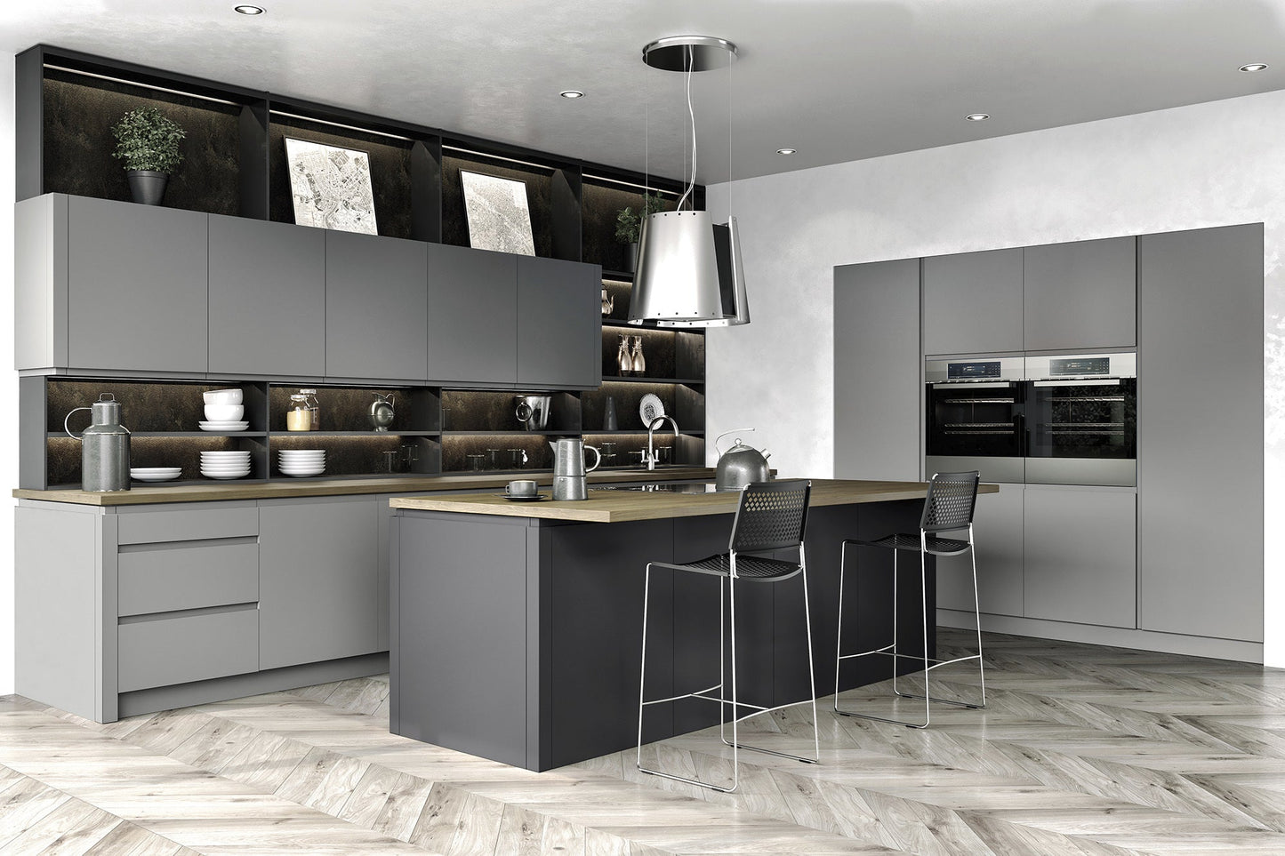 Levana Dust Grey Matt Kitchen Finishing Components - The Kitchen Door Company