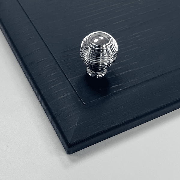 Black & Chrome Cabinet Knobs Round Kitchen Knobs | Cromwell - The Kitchen Door Company