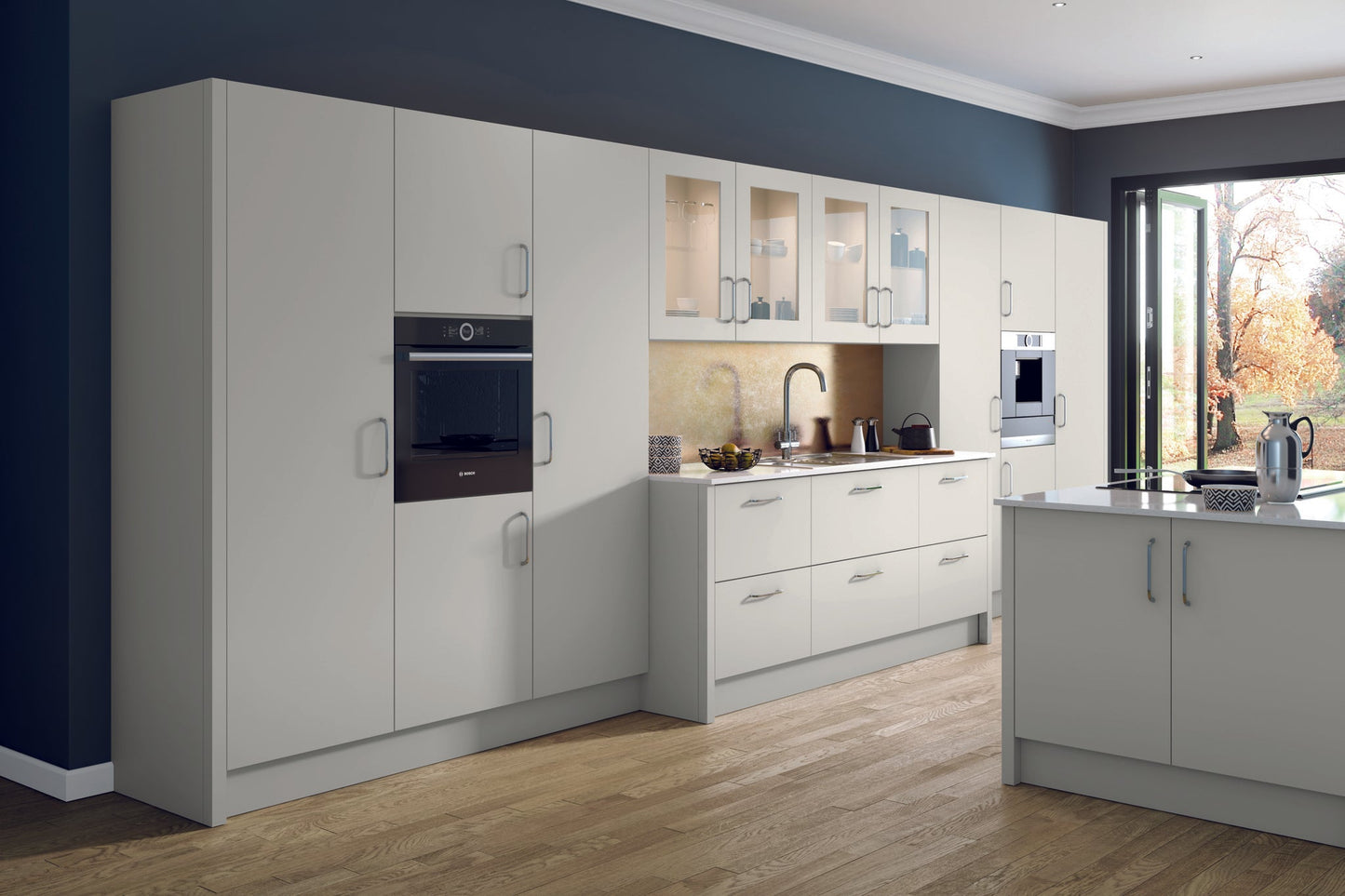 Valencia Light Grey Matt Finishing Components - The Kitchen Door Company