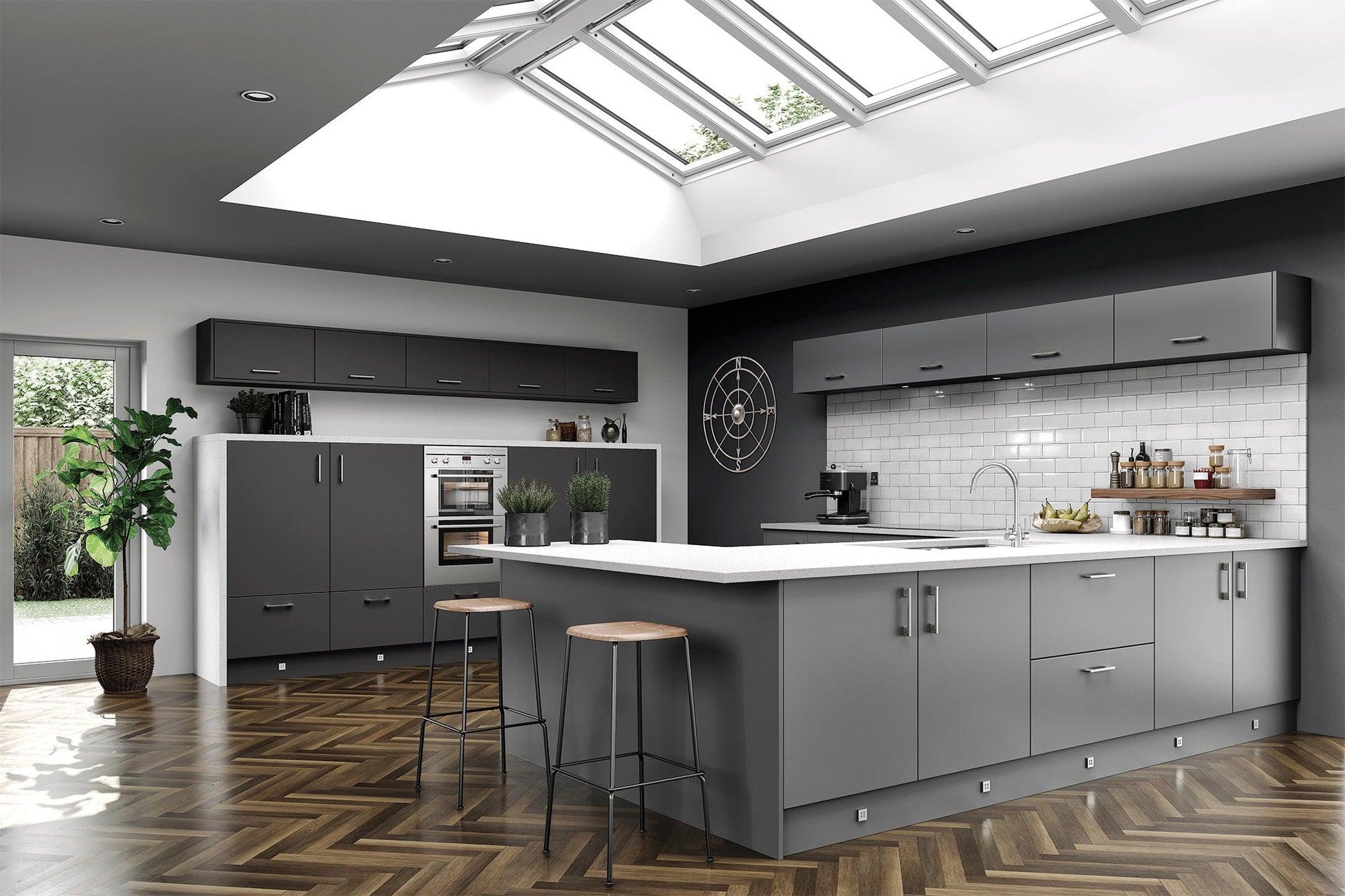 Valencia Dust Grey Matt Finishing Components - The Kitchen Door Company