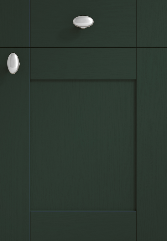 Shaker Kitchen Door - Chantilly Range - Fir Green - The Kitchen Door Company