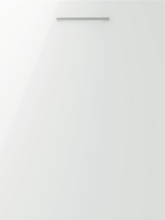 Valencia White Gloss Slab Kitchen Door - The Kitchen Door Company