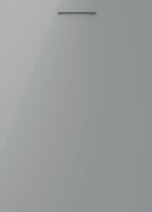 Valencia Dust Grey Gloss Slab Kitchen Door - The Kitchen Door Company