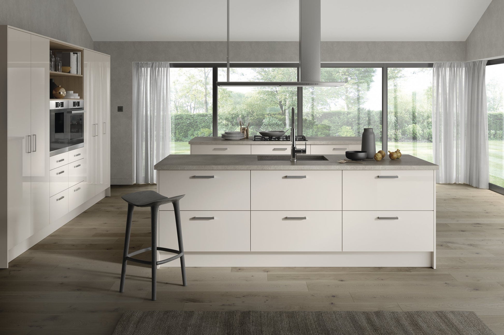 Valencia Cashmere Gloss Finishing Components - The Kitchen Door Company