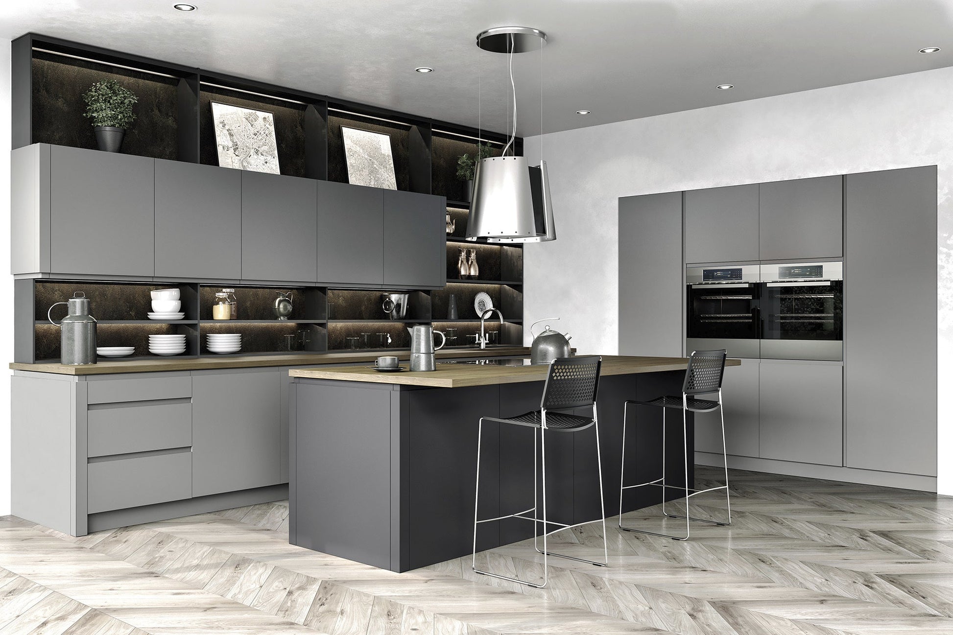 Levana Dust Grey Matt Kitchen Finishing Components - The Kitchen Door Company