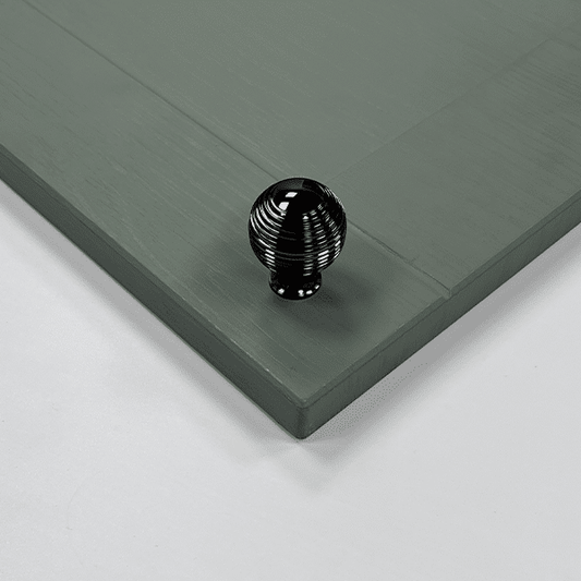 Black & Chrome Cabinet Knobs Round Kitchen Knobs | Cromwell - The Kitchen Door Company