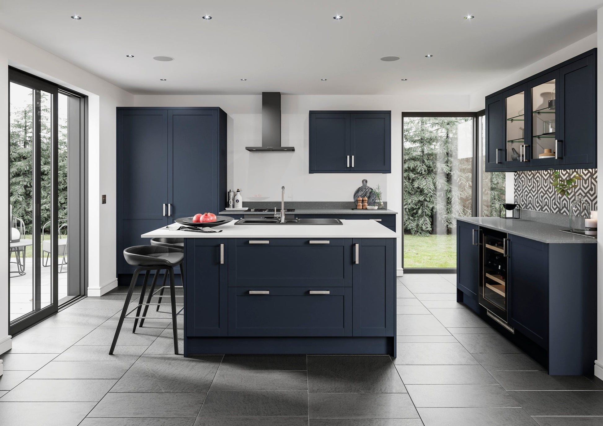 Windsor Indigo Shaker Kitchen Finishing Components - The Kitchen Door Company