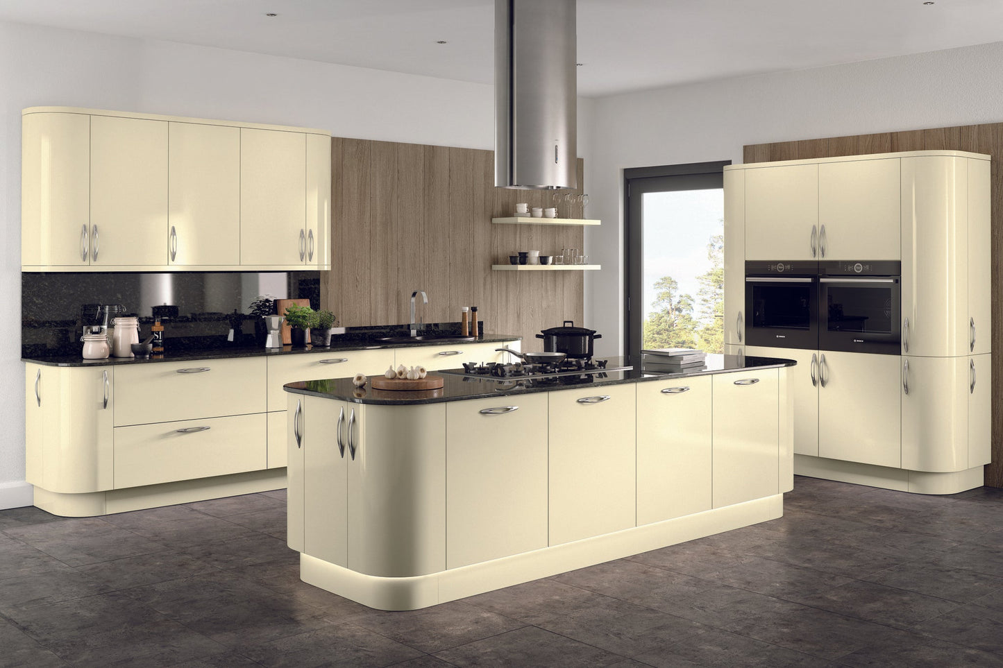 Valencia Ivory Gloss Finishing Components - The Kitchen Door Company
