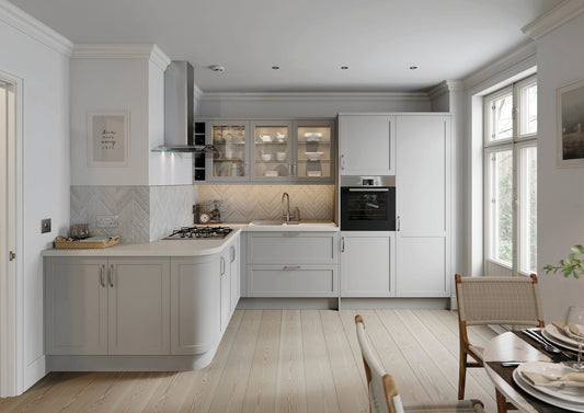 Windsor Light Grey Shaker Kitchen Finishing Components - The Kitchen Door Company
