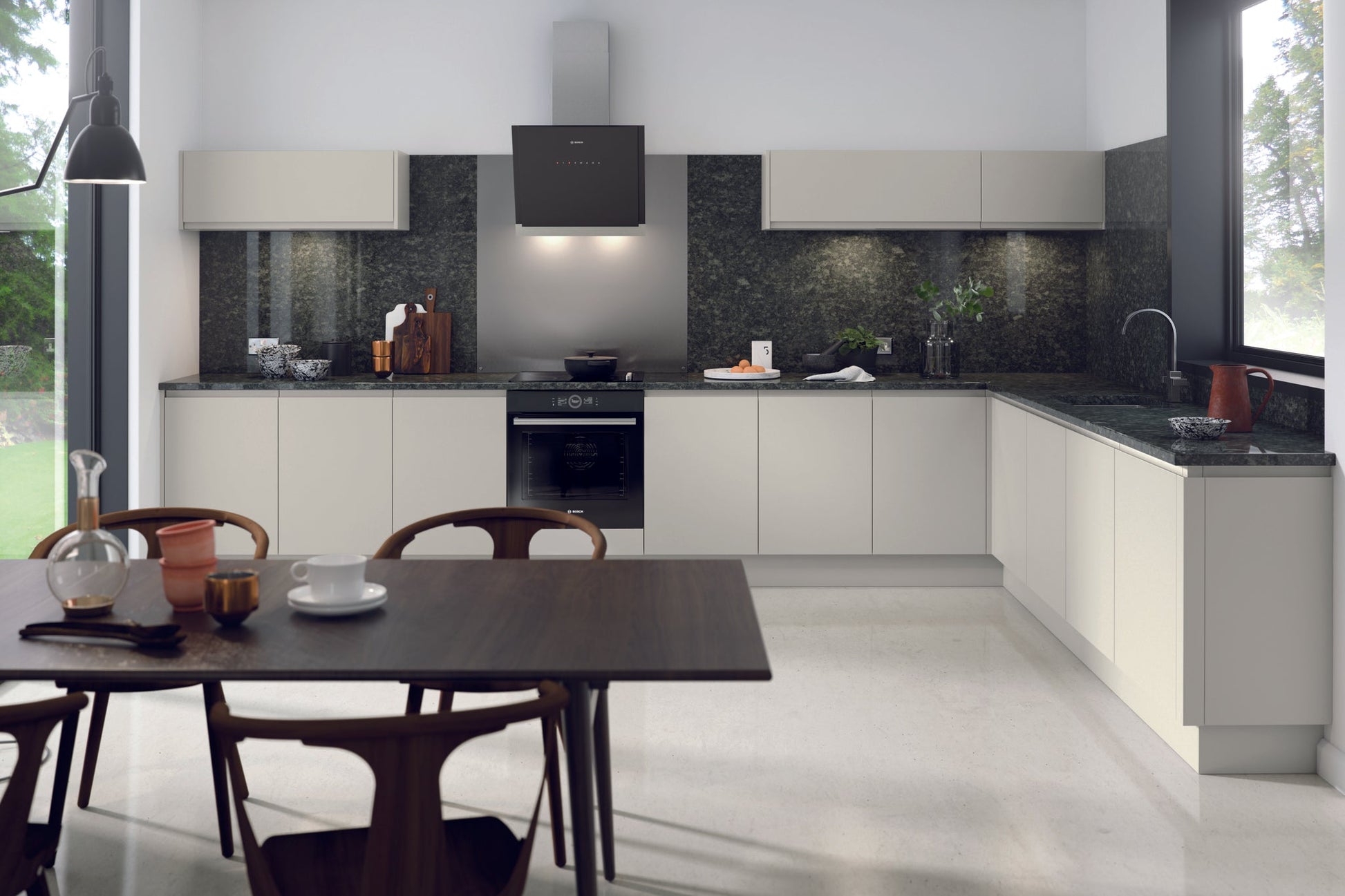 Levana Light Grey Matt Kitchen Finishing Components - The Kitchen Door Company