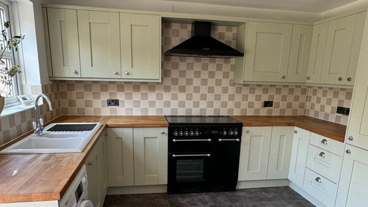 Sage Green Shaker Kitchen Door | Cavallo - The Kitchen Door Company