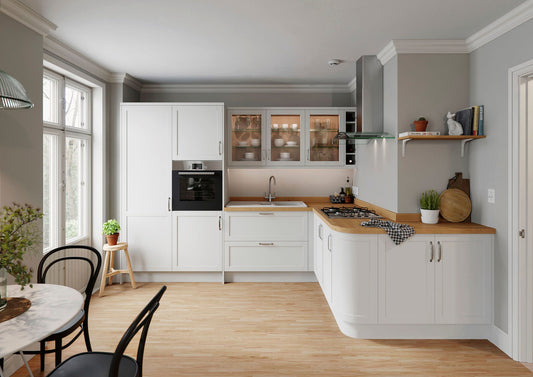 Windsor White Shaker Kitchen Finishing Components - The Kitchen Door Company