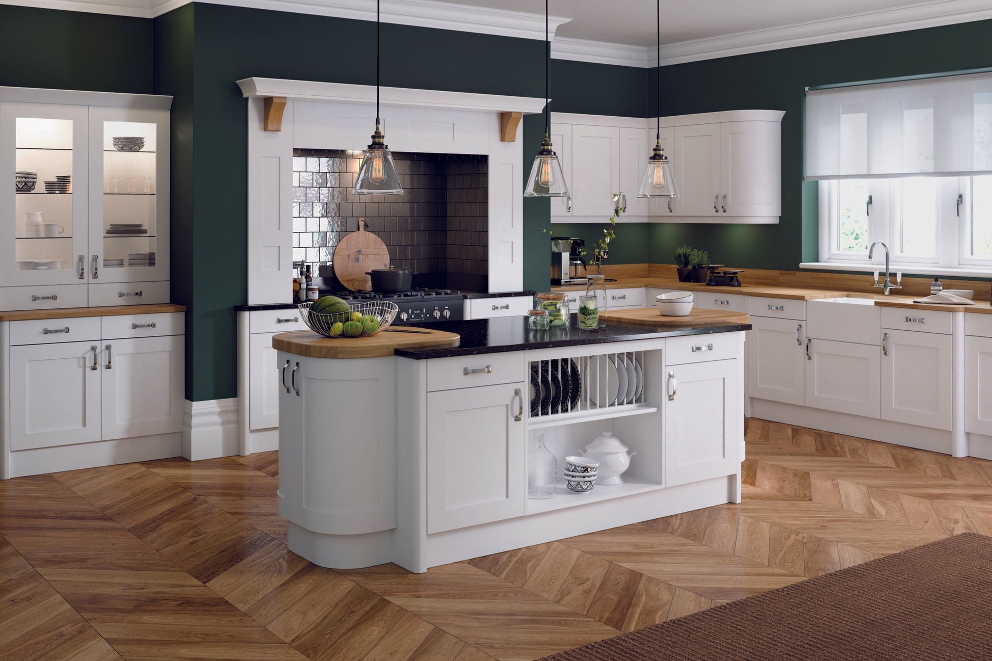 Harrogate Finishing Components - White - The Kitchen Door Company