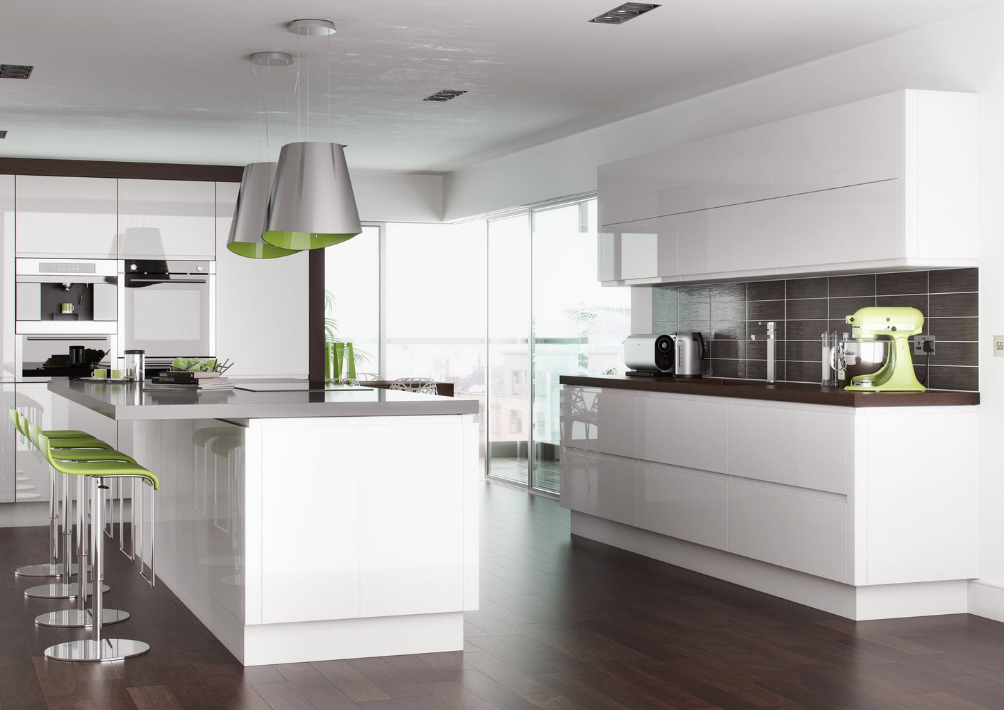 Levana White Gloss Kitchen Finishing Components - The Kitchen Door Company